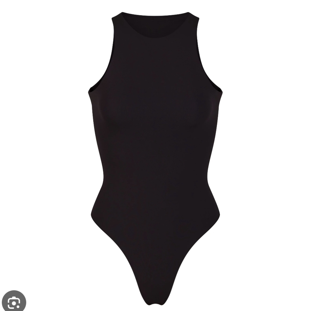 SKIMS High Neck Fits Everybody Bodysuit XS black Onyx